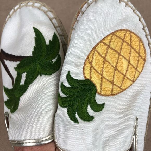 Circus Sam Edelman Pinapple Palm Tree Espardille Flat Slip On Sandal - Picture 4 of 9